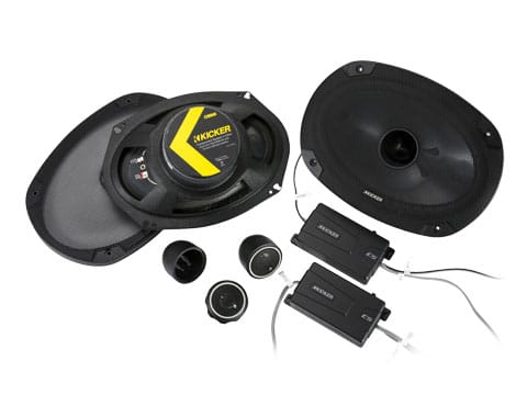 Kicker 6x9 car stereo speakers and crossovers for installation in San Antonio and Austin