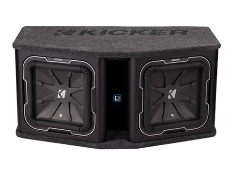Kicker subwoofer boxes for car audio installation in San Antonio and Austin